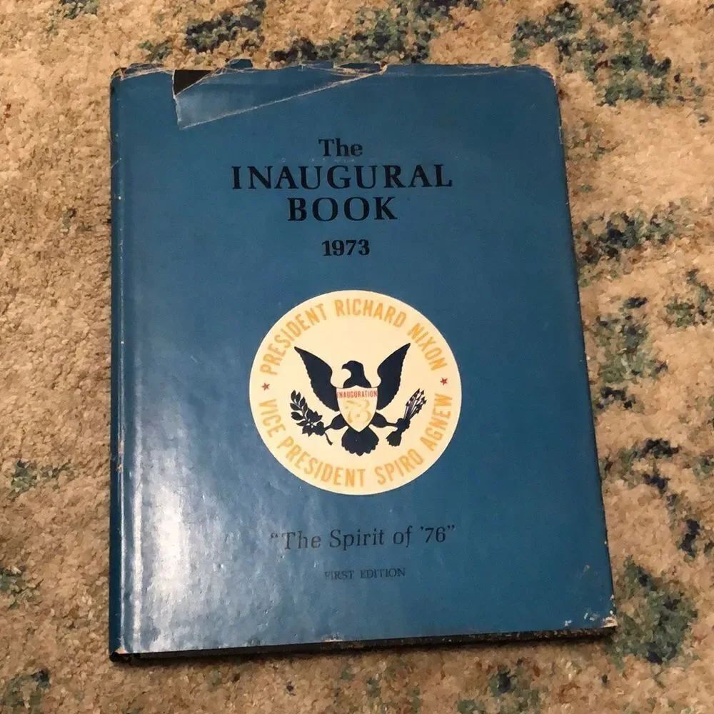 Vtg The Inaugural Book 1973 Richard Nixon 1st Ed